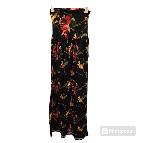 Rags & Coutures Strapless Floral Bandeau Dress Size Small - Picture 2 of 6